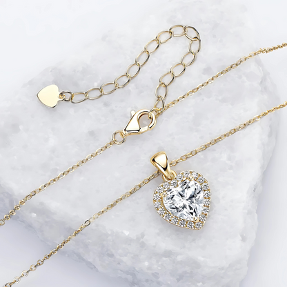 Valentina Heart Moissanite Necklace