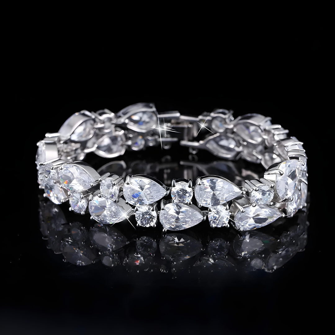 Elisa Teardrop Tennis Bracelet