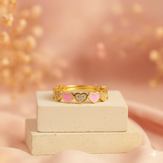 Aria Rosato Sweet Hearts Ring