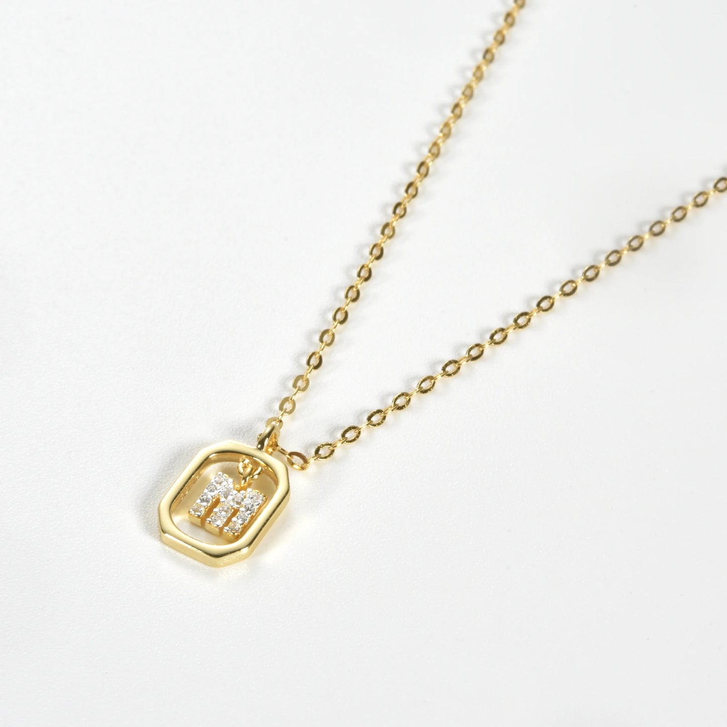 Her Story Initial Necklace | Sparkling Letter Pendant
