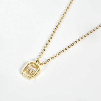 Her Story Initial Necklace | Sparkling Letter Pendant