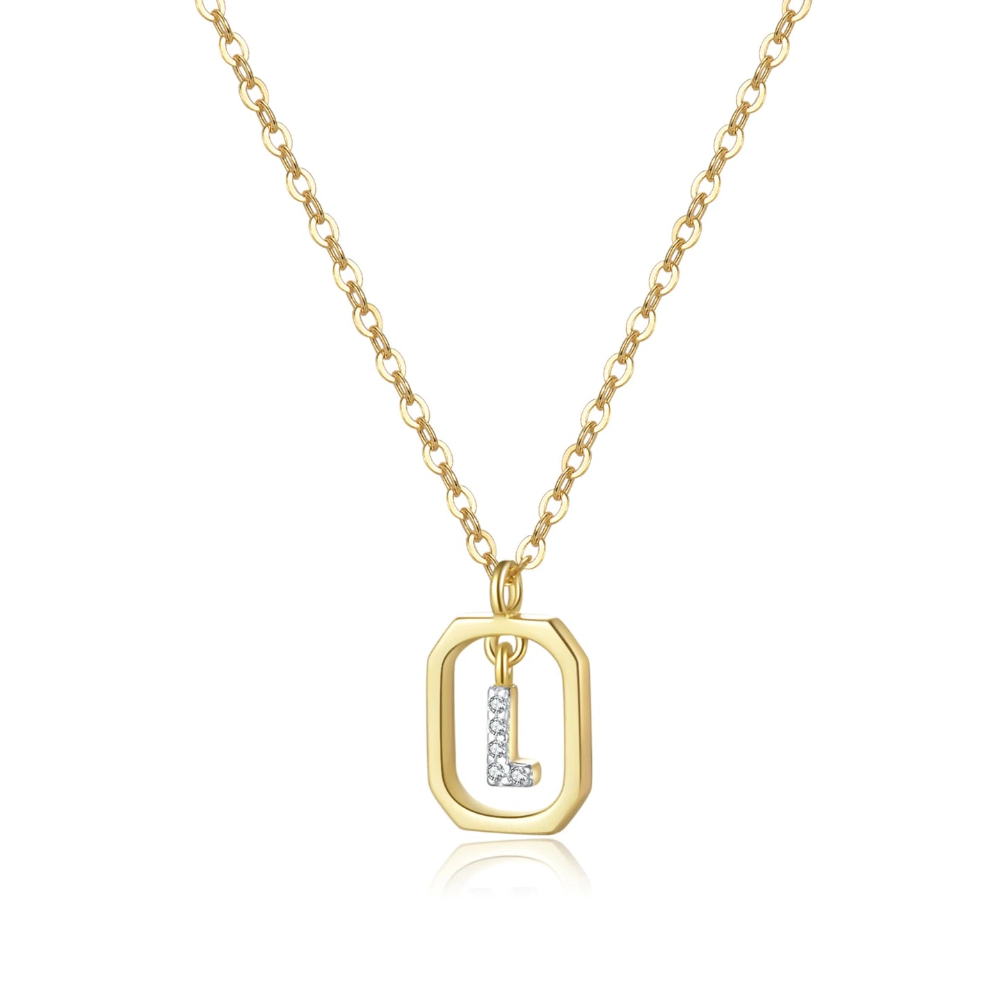 Her Story Initial Necklace | Sparkling Letter Pendant