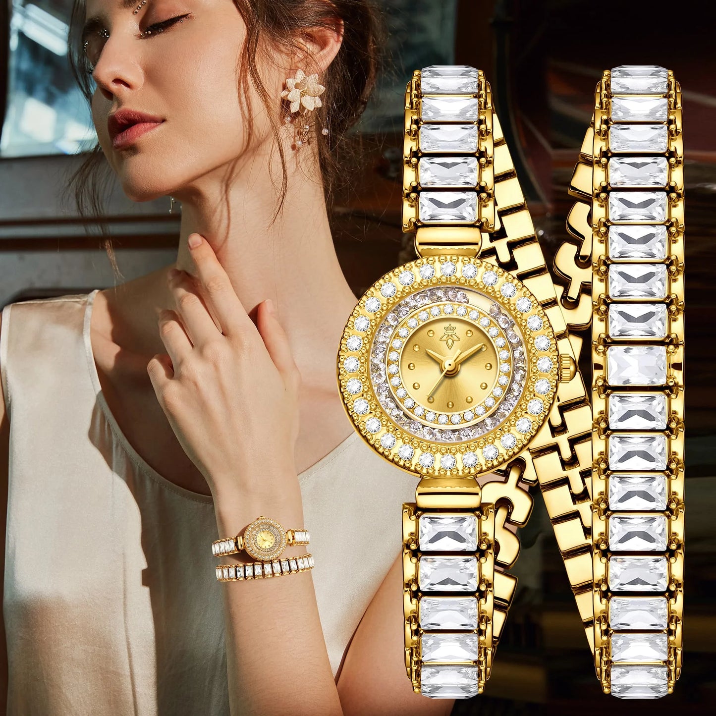 Valencia Baguette Wrap Watch