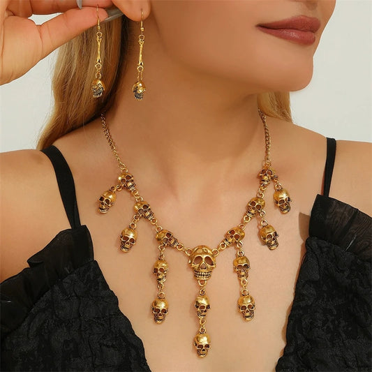 Dark Romance Skull Jewelry Set