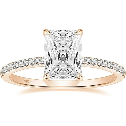Forever Brilliant Pavé Solitaire Ring