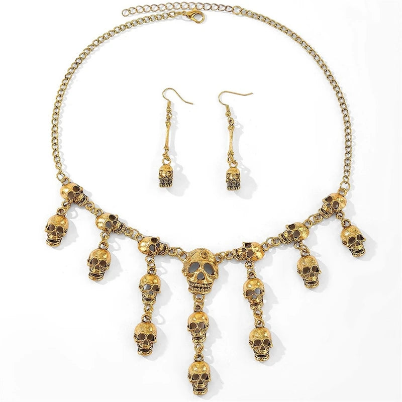 Dark Romance Skull Jewelry Set