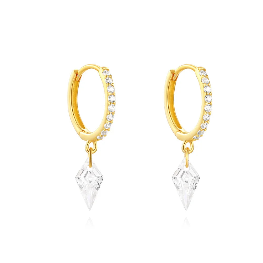 Diana Crown Jewel Hoops