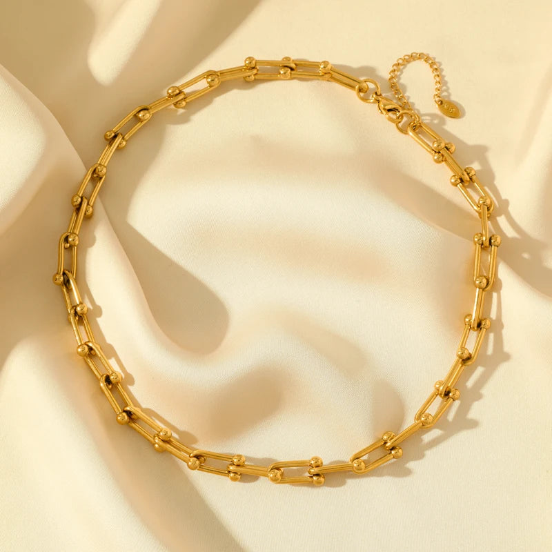 Gold Beaded Link Collection