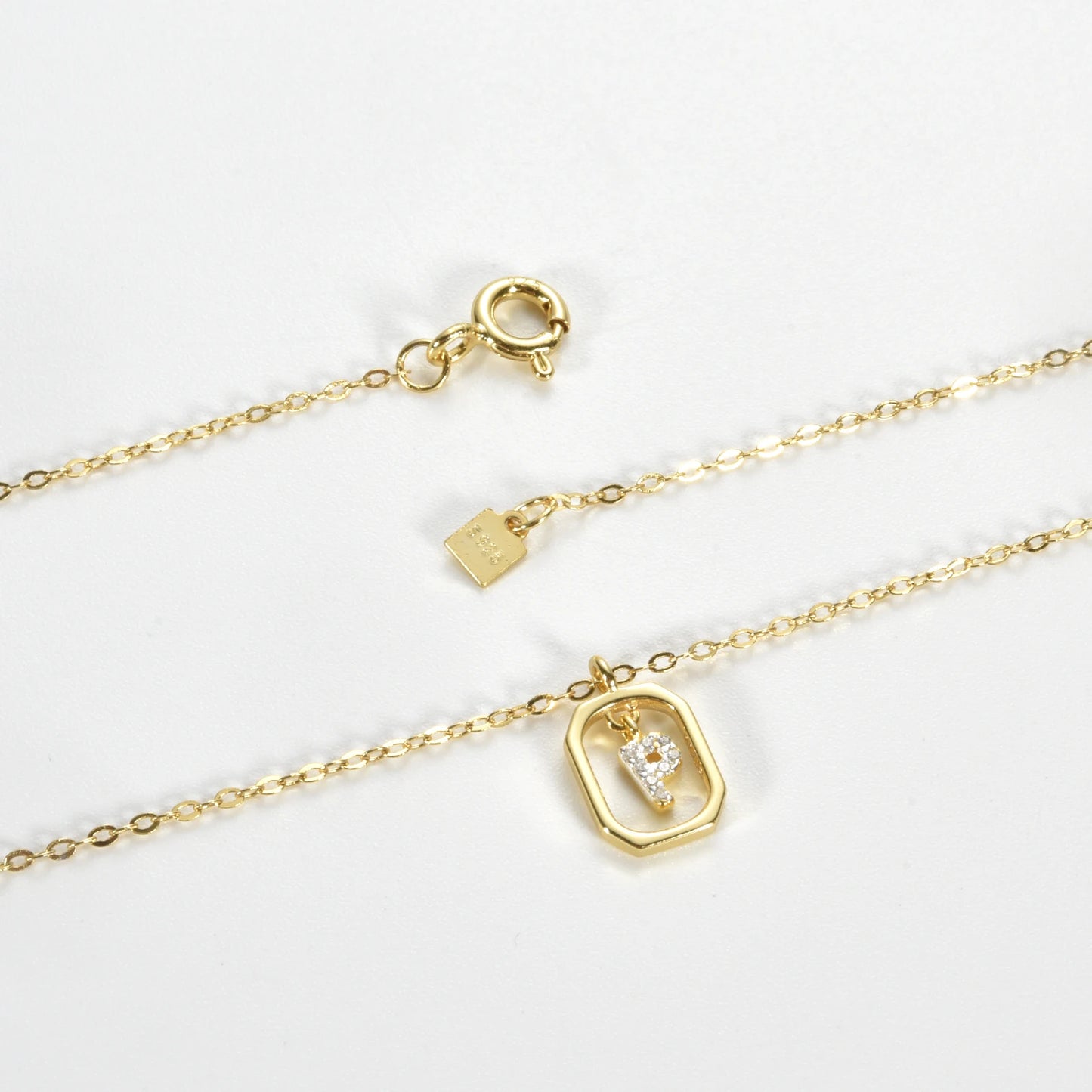 Her Story Initial Necklace | Sparkling Letter Pendant