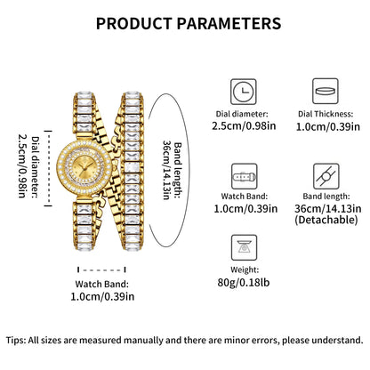 Valencia Baguette Wrap Watch