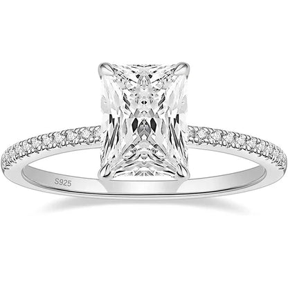 Forever Brilliant Pavé Solitaire Ring