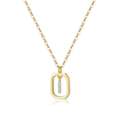 Her Story Initial Necklace | Sparkling Letter Pendant