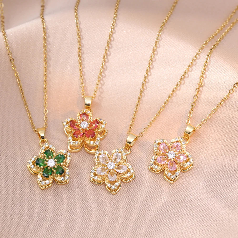 "Petals in Motion" Necklace