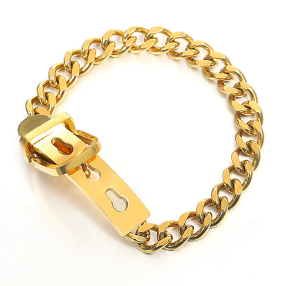 Chunky Belt Buckle Bracelet