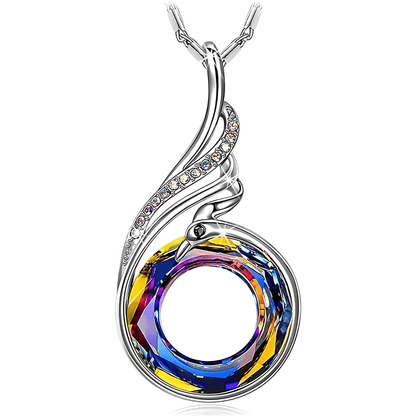 Aria Phoenix Pendant Necklace | Genuine Austrian Crystal - Dolbrook Jewelers