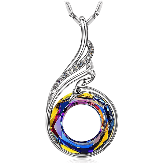 Aria Phoenix Pendant Necklace | Genuine Austrian Crystal - Dolbrook Jewelers