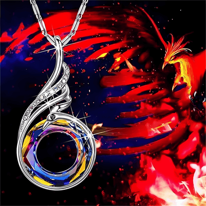 Aria Phoenix Pendant Necklace | Genuine Austrian Crystal - Dolbrook Jewelers