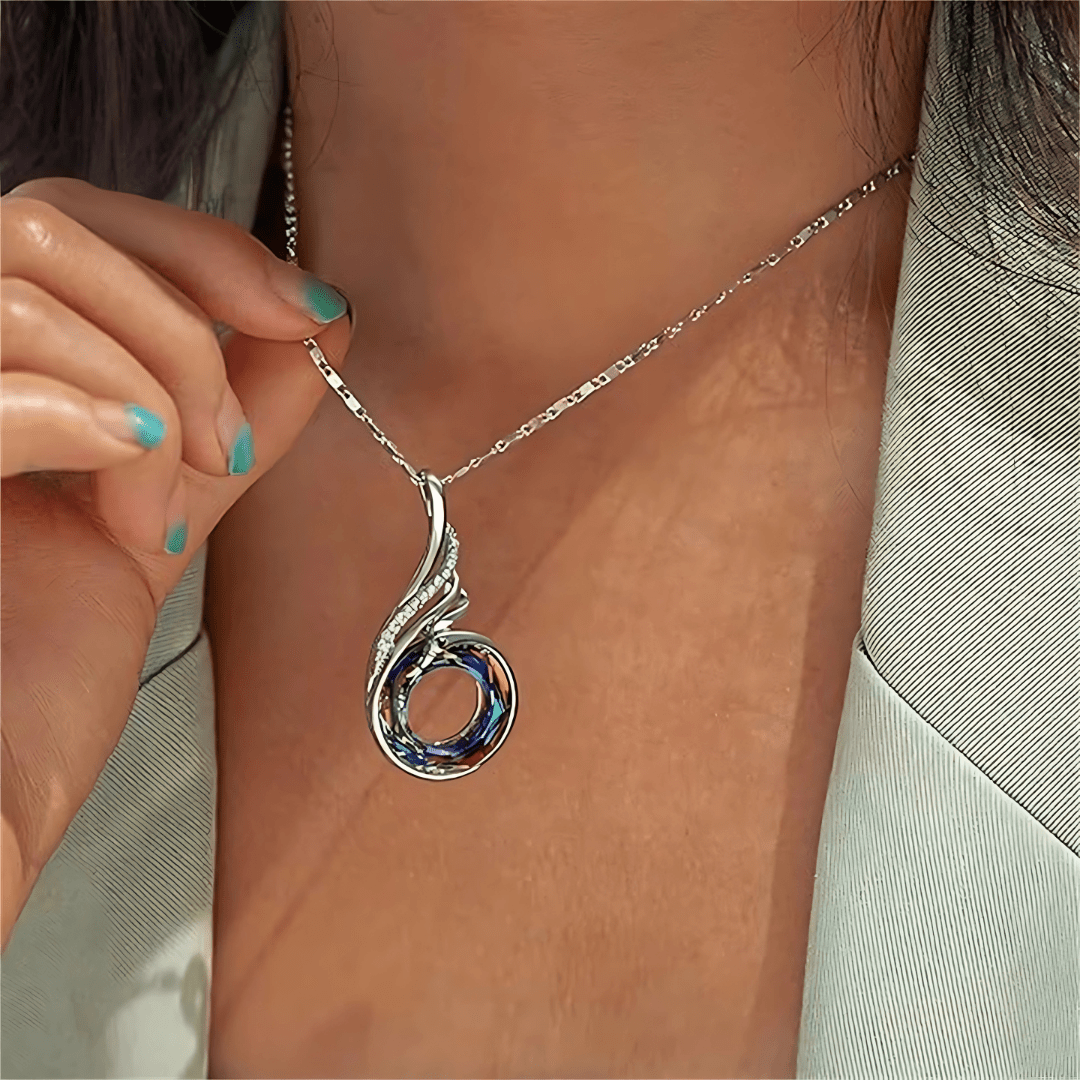 Aria Phoenix Pendant Necklace | Genuine Austrian Crystal - Dolbrook Jewelers