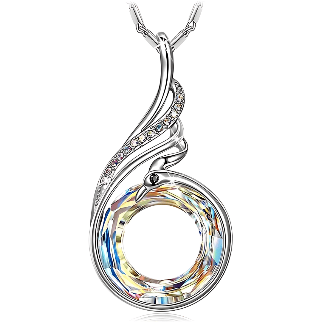 Aria Phoenix Pendant Necklace | Genuine Austrian Crystal - Dolbrook Jewelers