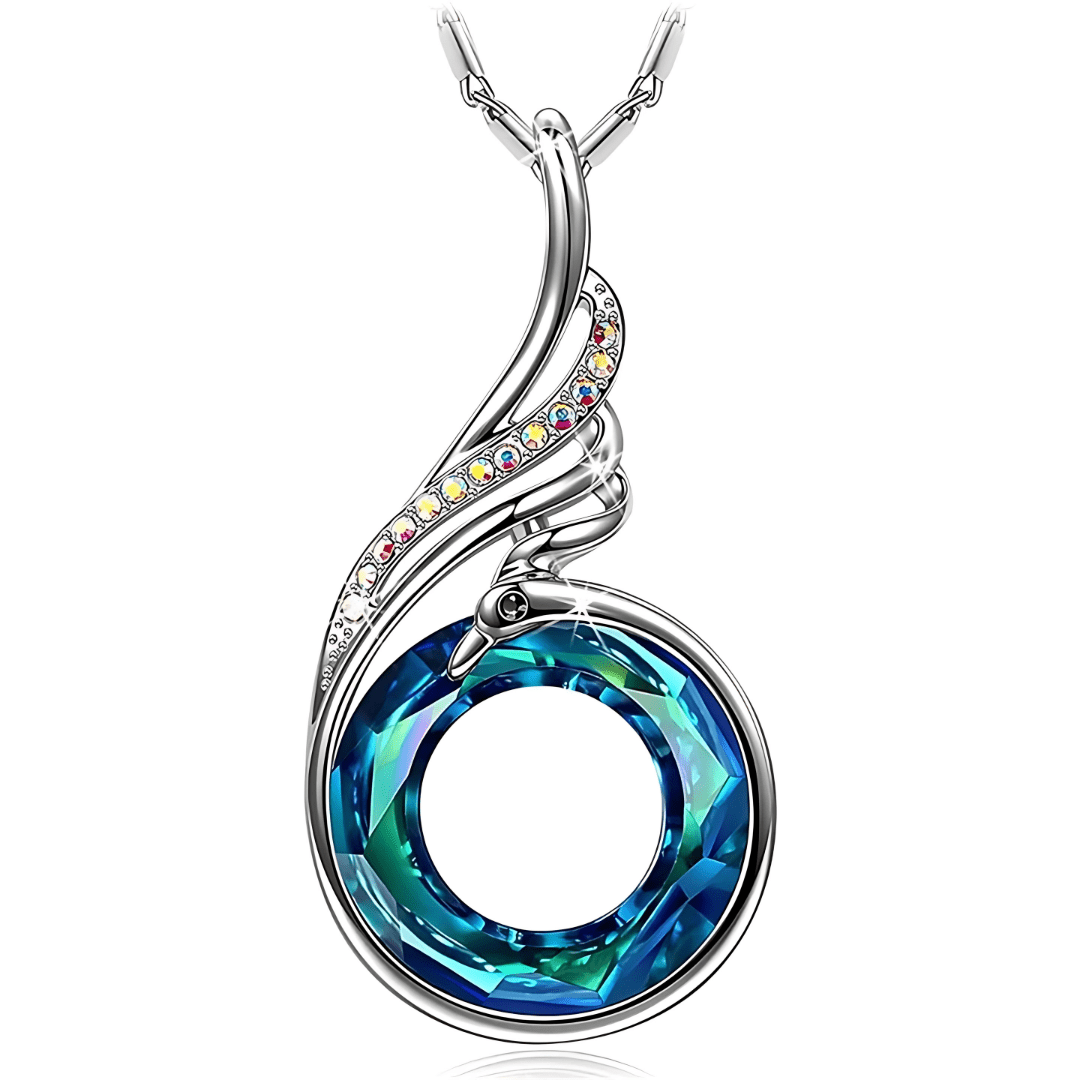 Aria Phoenix Pendant Necklace | Genuine Austrian Crystal - Dolbrook Jewelers