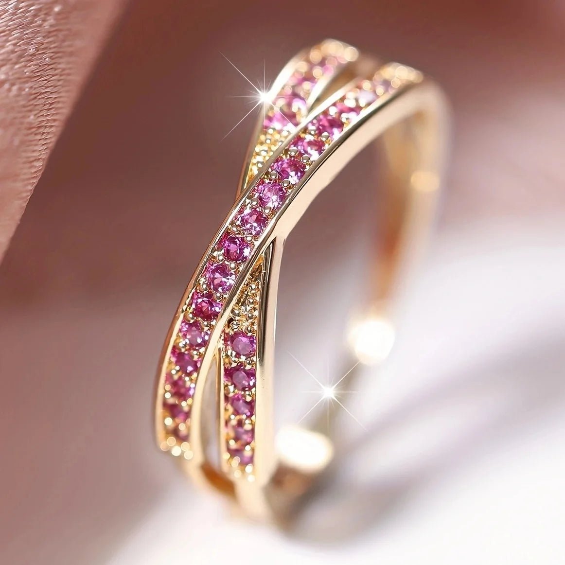 Aria Rosato Interlaced Gold Band - Dolbrook Jewelers