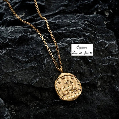 Artisan Zodiac Medallion Necklace - Dolbrook Jewelers