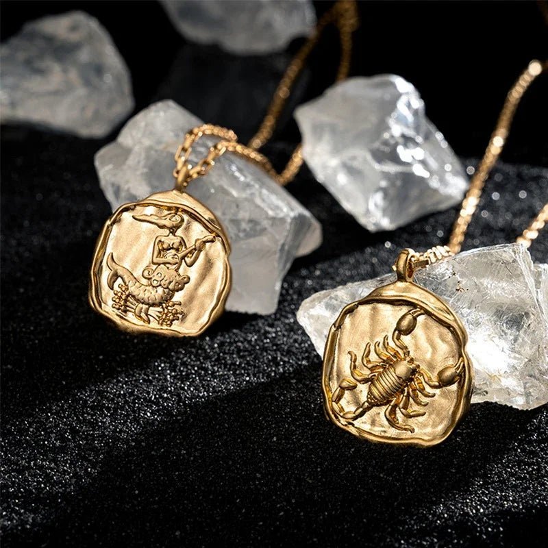 Artisan Zodiac Medallion Necklace - Dolbrook Jewelers