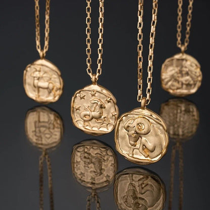 Artisan Zodiac Medallion Necklace - Dolbrook Jewelers