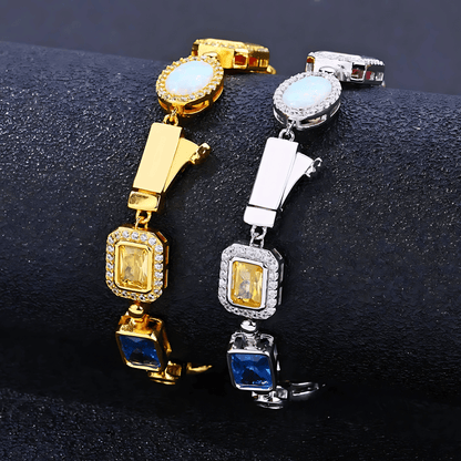 Aurora Rainbow Stone Tennis Bracelet - Dolbrook Jewelers