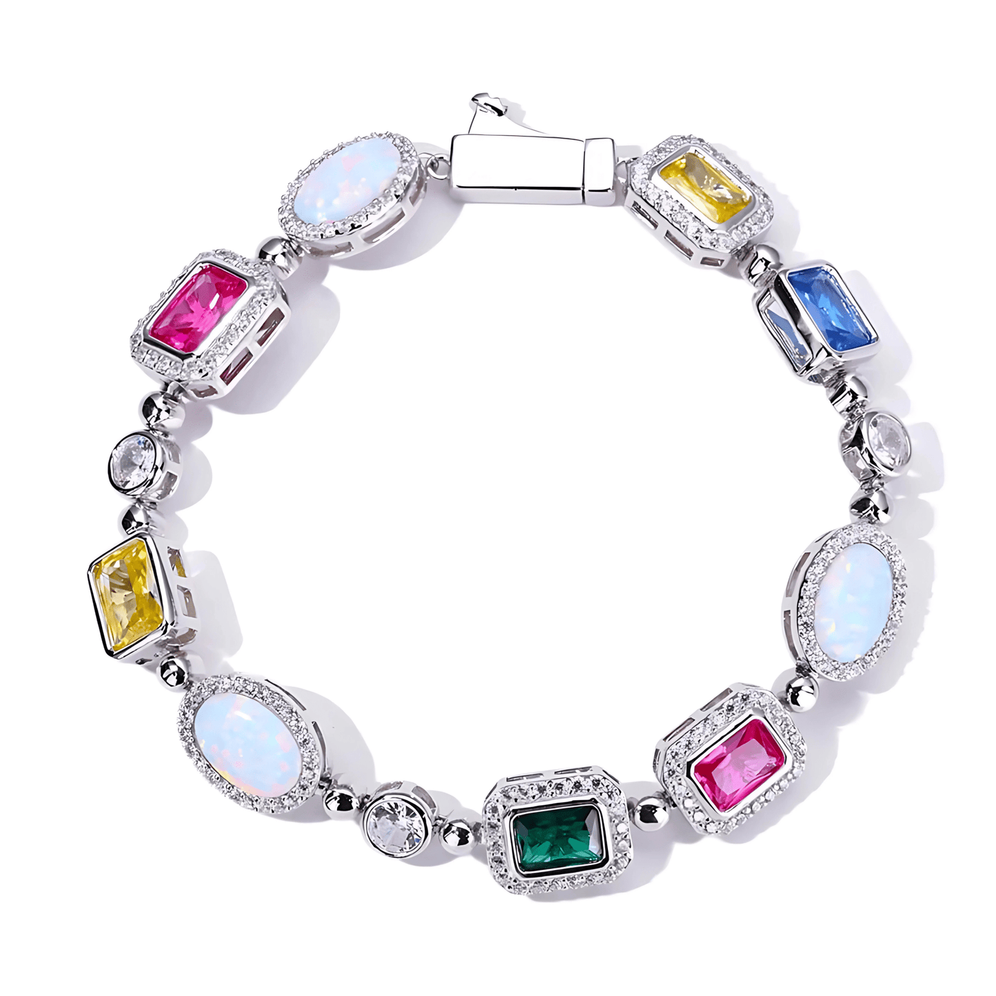 Aurora Rainbow Stone Tennis Bracelet - Dolbrook Jewelers