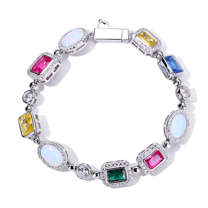 Aurora Rainbow Stone Tennis Bracelet - Dolbrook Jewelers