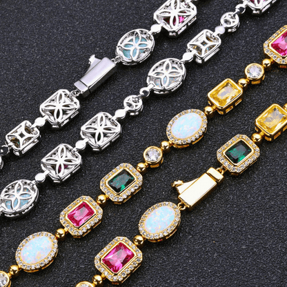 Aurora Rainbow Stone Tennis Bracelet - Dolbrook Jewelers