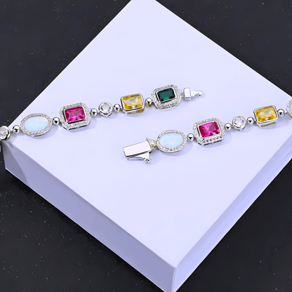 Aurora Rainbow Stone Tennis Bracelet - Dolbrook Jewelers