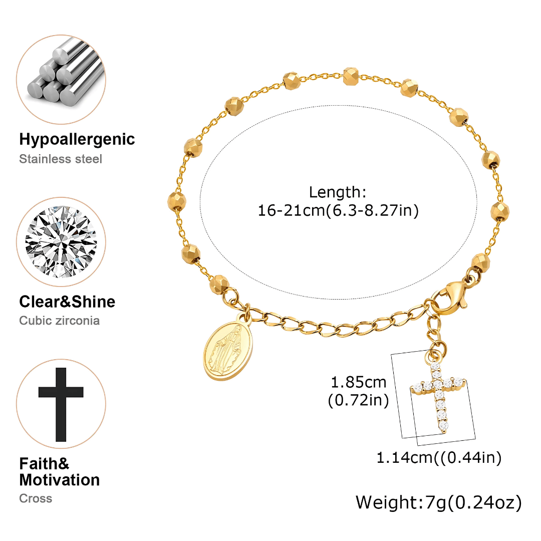 Blessed Mother's Protection Bracelet - Dolbrook Jewelers
