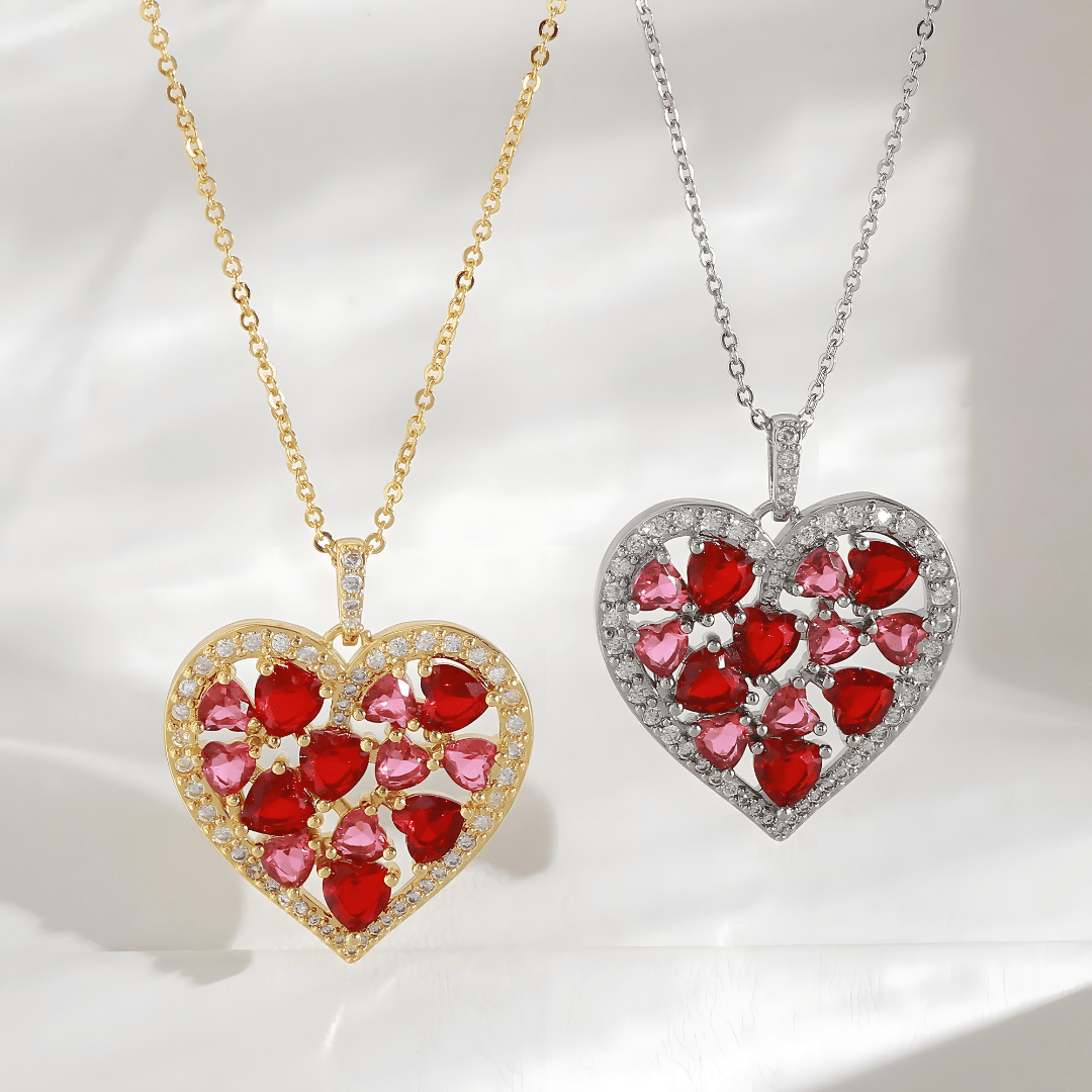 Blossoming Hearts Pendant Necklace - Dolbrook Jewelers