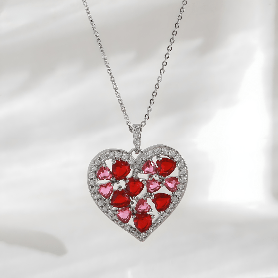 Blossoming Hearts Pendant Necklace - Dolbrook Jewelers