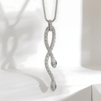 Bold Serpent Crystal Necklace - Dolbrook Jewelers