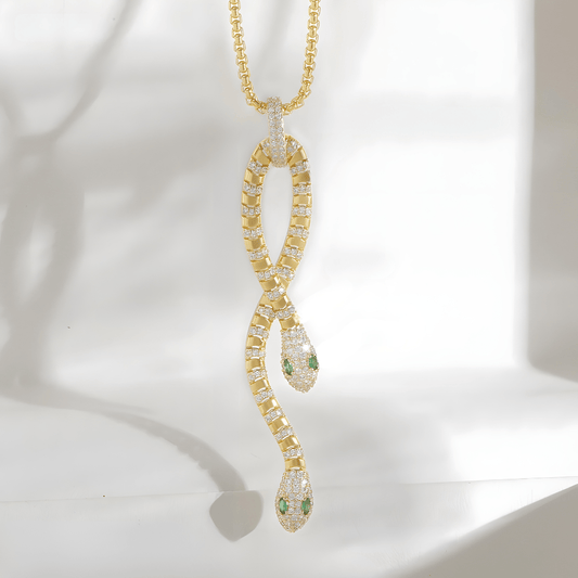 Bold Serpent Crystal Necklace - Dolbrook Jewelers