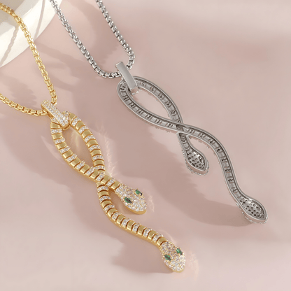Bold Serpent Crystal Necklace - Dolbrook Jewelers
