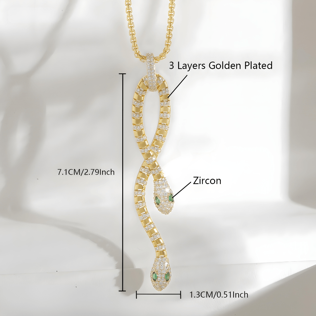 Bold Serpent Crystal Necklace - Dolbrook Jewelers