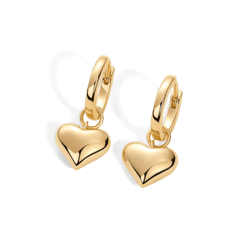 BoldHearts Huggie Earrings