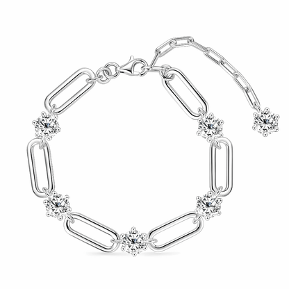 Brilliant Links Paperclip Bracelet - Dolbrook Jewelers