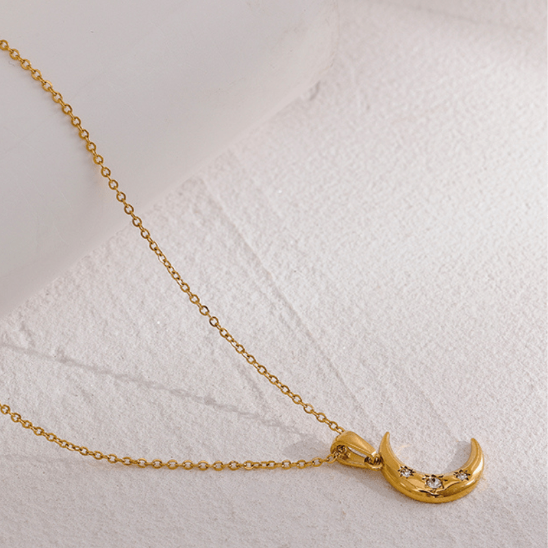 Celestial Dreams Crescent Moon Necklace - Dolbrook Jewelers
