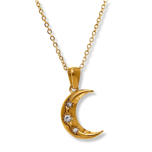 Celestial Dreams Crescent Moon Necklace - Dolbrook Jewelers