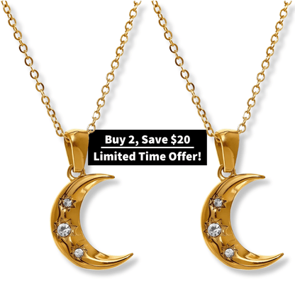 Celestial Dreams Crescent Moon Necklace - Dolbrook Jewelers