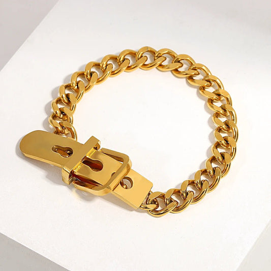 Chunky Belt Buckle Bracelet - Dolbrook Jewelers