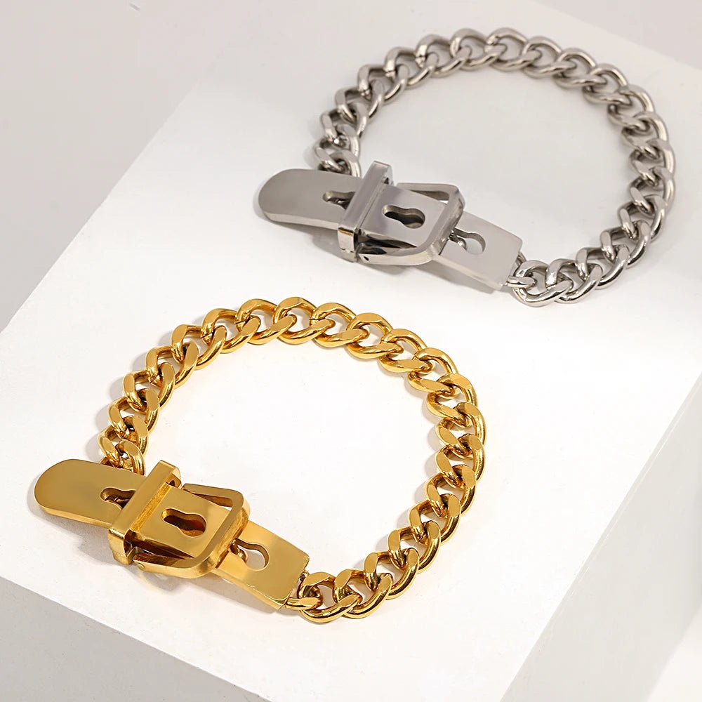 Chunky Belt Buckle Bracelet - Dolbrook Jewelers