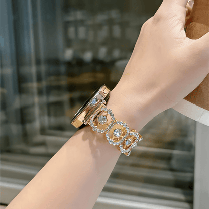 Crystal Rosette Galaxy Watch Band - Dolbrook Jewelers