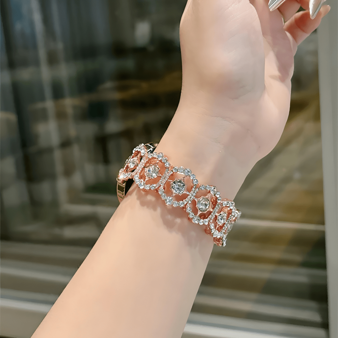 Crystal Rosette Galaxy Watch Band - Dolbrook Jewelers