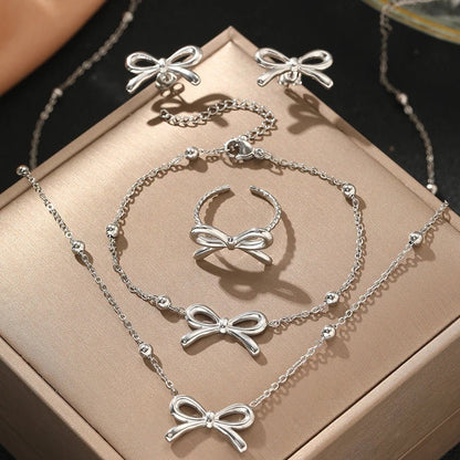 Dainty Bow Jewelry Set - Dolbrook Jewelers